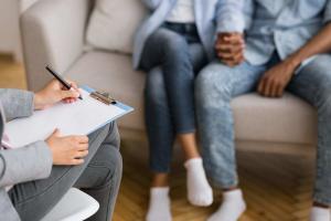 couple attending a therapy